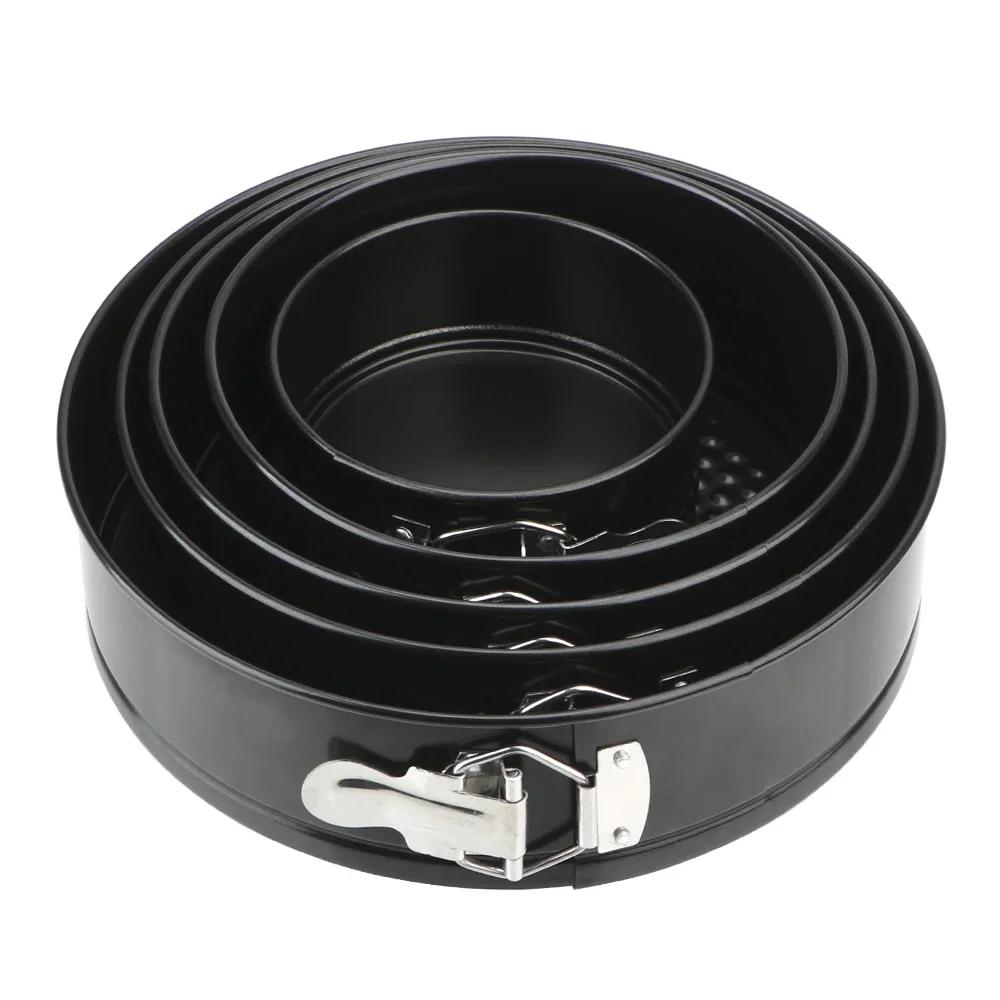 Round Cake Pan Non-Stick Removable Bottom Carbon Steel Bake Mould Bakeware Kitchen Accessories