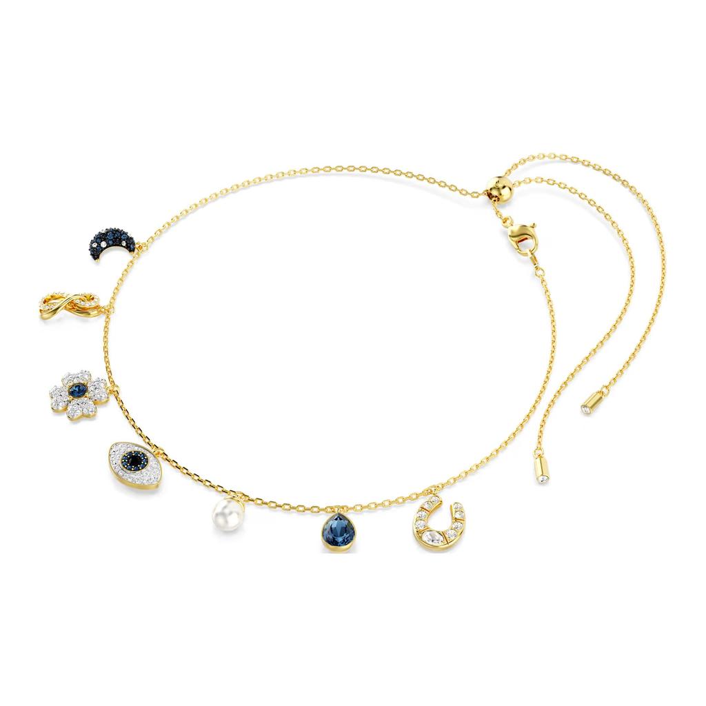 Swarovski Symbolica Evil Eye Design Crystal Necklace Women Necklace Gold 5692164