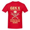 Unisex Gen X The Badass Generation Trending T Shirt Vintage Oneck Cotton Shirt Unisex