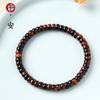 Collection Grade Red Tiger Eye Stone Bracelet Straight Cut Bead Mala Women