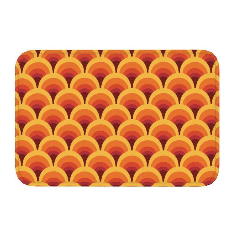 Geometric Pattern Carpet Mat Rubber Backing Rug Geometric Patterns for Modern Home Decoration Floor Mat Door Mat Non-slip Rug
