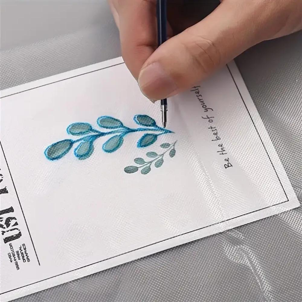 4pcs DIY Embroidery Stabilizer Paper Transparent Embroidery Transfer Paper  Embroidery