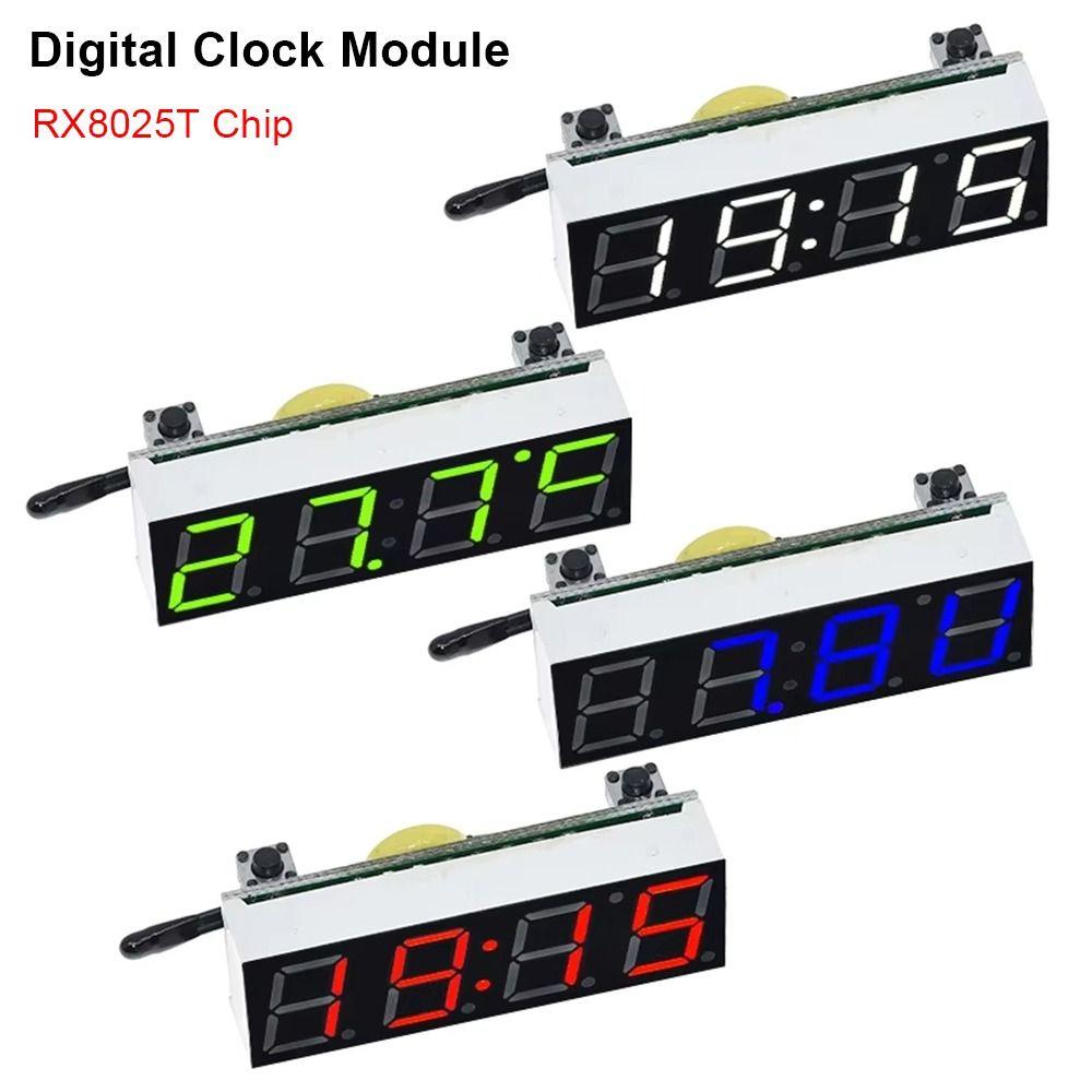 1Pcs DC 5-30V Temperature Voltage Module 3 In 1 RX8025T Chip New Digital Clock Module  For Arduino
