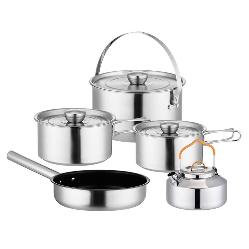 304 Stainless Steel Outdoor Camping Cookware Set 1