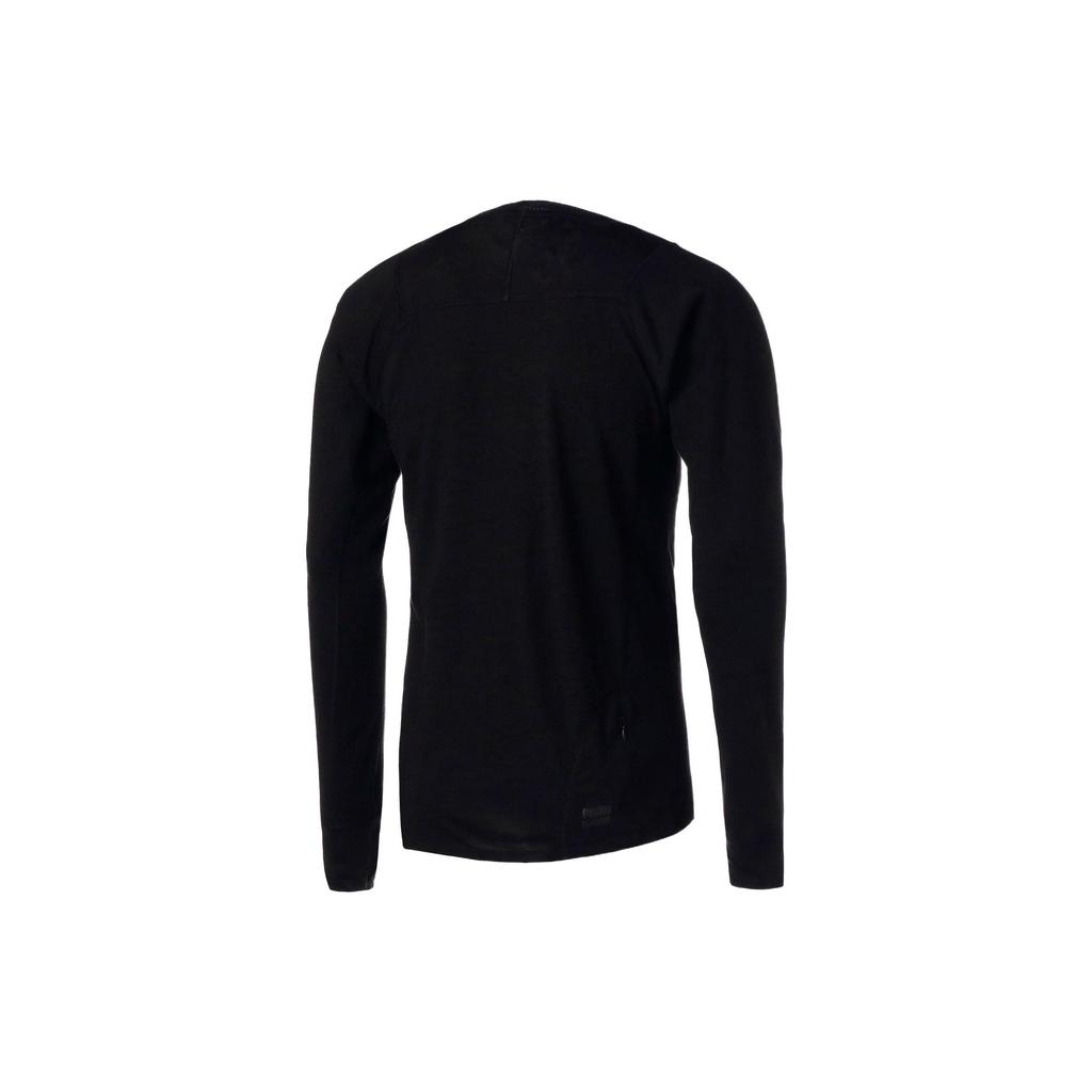 Puma Solid Color Crew Neck Pullover Long Sleeve T-Shirt Men Tops Black 522567-01