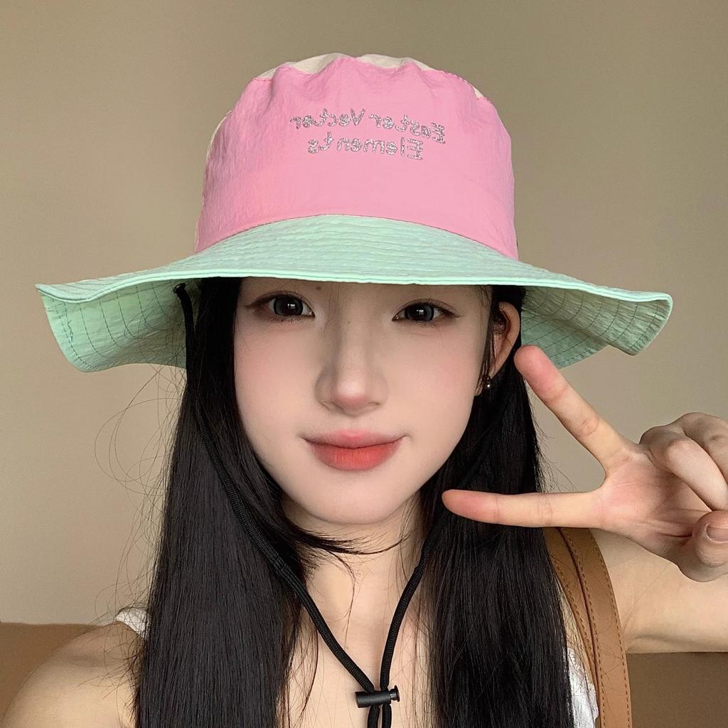 Niche Mountain Outdoor Mountain Climbing Camping Quick Drying Climbing Hat Bucket Hat Women Spring and Summer Sunshade Sun Protection Wind Protection