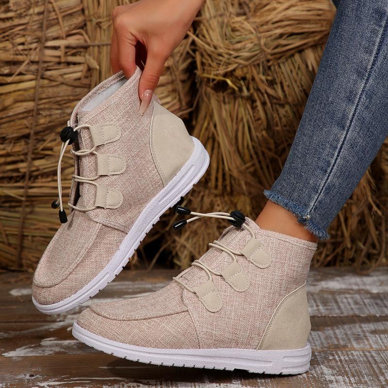 Short Snow Boots Women 2025 Winter New High-top Big Yards Overfoot Martin Boots