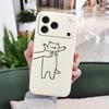 Fidgeting Cat Phone Case For iPhone 17 Air 16 16e 15 14 13 Pro Max Plus Mini Liquid Silicone Soft Cover