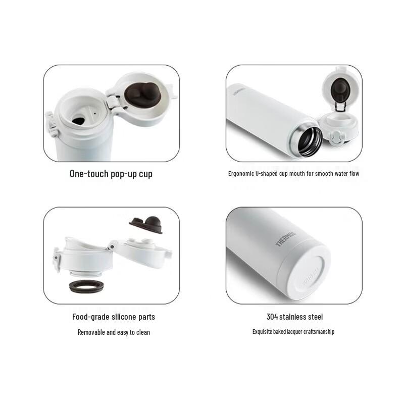 Thermos JNF-500 Direct Drink Insulated Water Bottle, 500ml