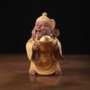Ceramics God of Wealth Maitreya Buddha Yuanbao Sculptures and Figurines Home Living Room Office Table Decoration and Accessories