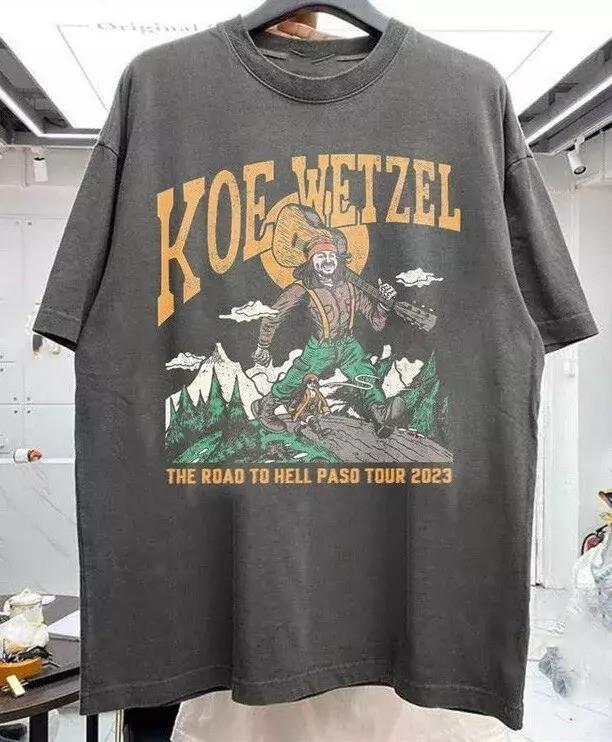 Koe Wetzel THE ROAD TO HELL TOUR  Full Size S-5XL OM1916 Unisex T-Shirt XXXL