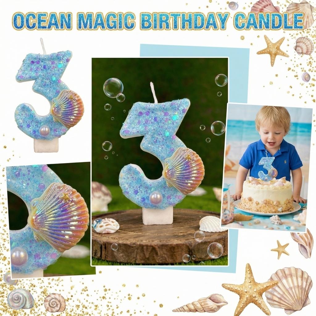Fashion Cartoon Creative Birthday Candles Party Digital Candles