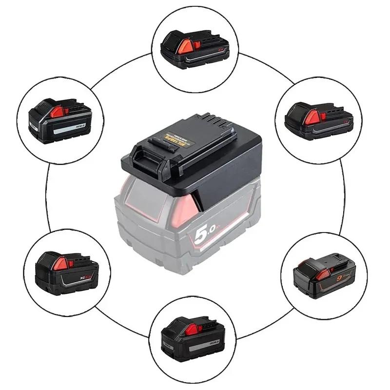 Battery Adapter for Dewalt/Milwaukee/Makita 18-20V Batteries Converting To for Black&Decker/Porter&Cable/Stanley 18-20V Tools