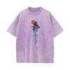 Tops  Tees Abstract Natural Mother Day Short Sleeve  Cotton Crew Neck Mens Washed T Shirt Printed Washed Tops Shirt Cute