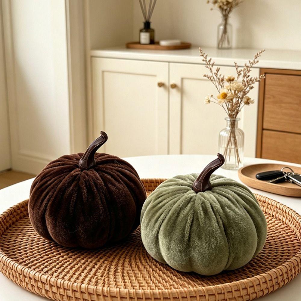 Samtstoff Samt Kürbis Mini Größe Plüschkürbis Wiederverwendbare Thanksgiving Dekoration Halloween Thema