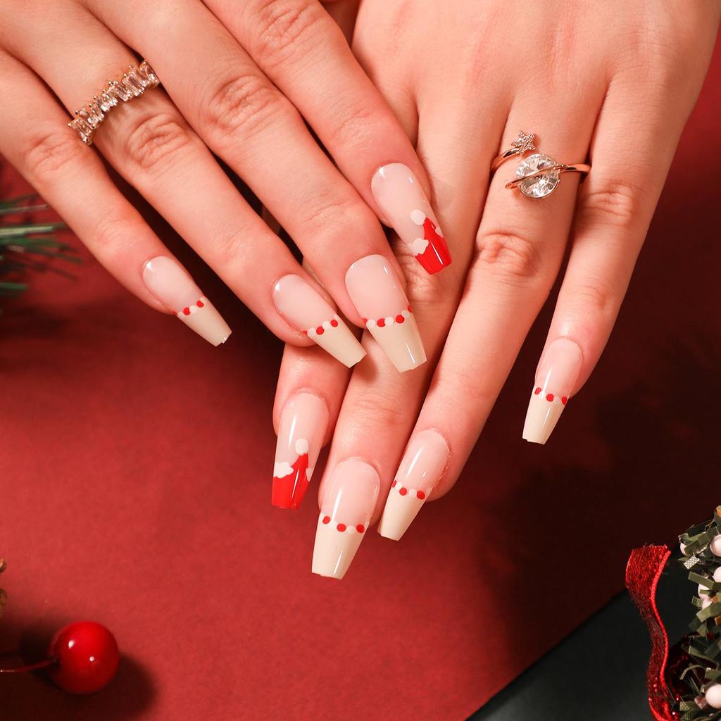 Christmas Manicure Collection: Press-On False Nails & Nail Stickers