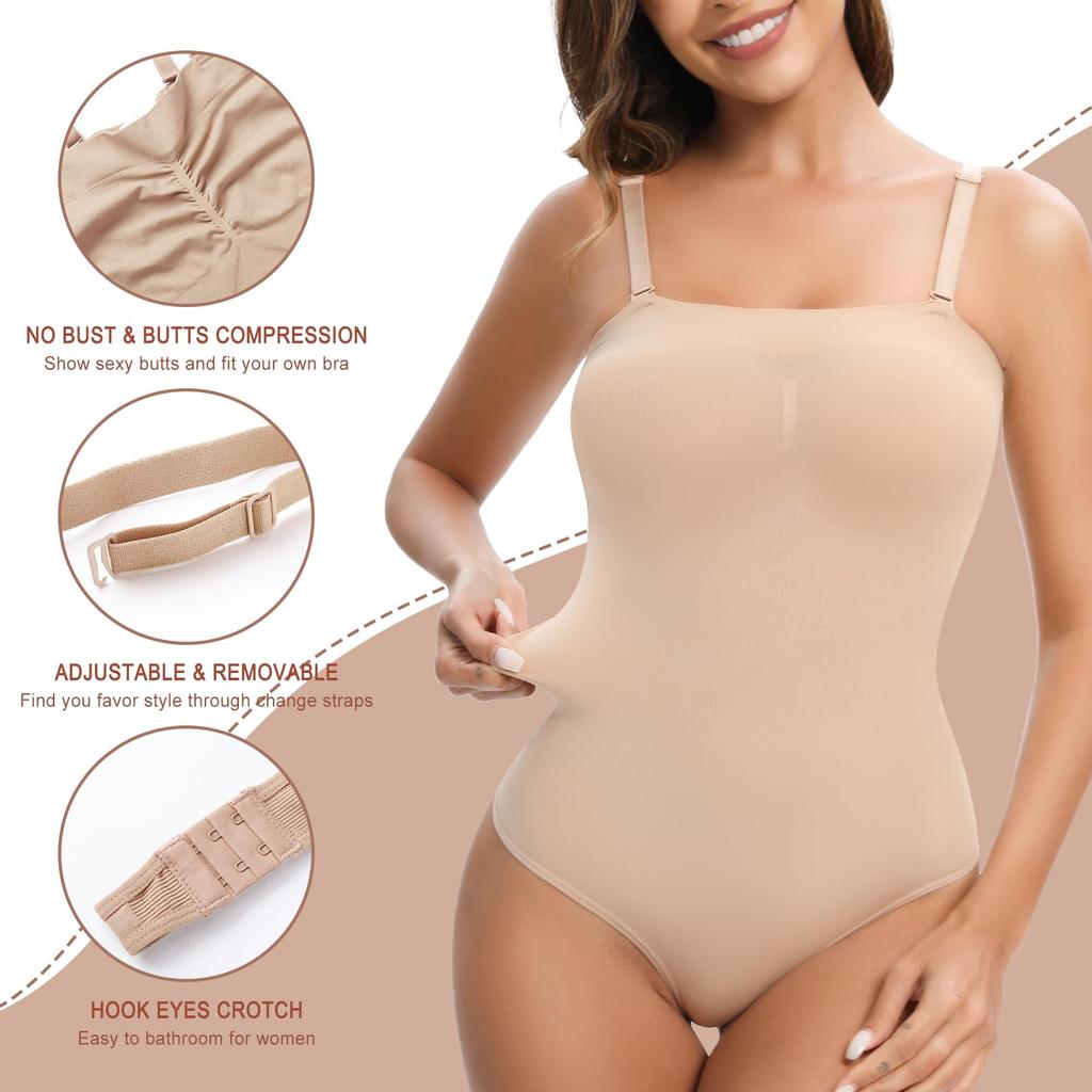 Kadınlar İçin Askısız Tanga Body Şekillendirici Karın Kontrolü Dikişsiz Kolsuz Vücut Şekillendirici Bel Eğitmeni Zayıflatıcı İç Çamaşırı Şekillendirici Mayolar Tank Toplar
