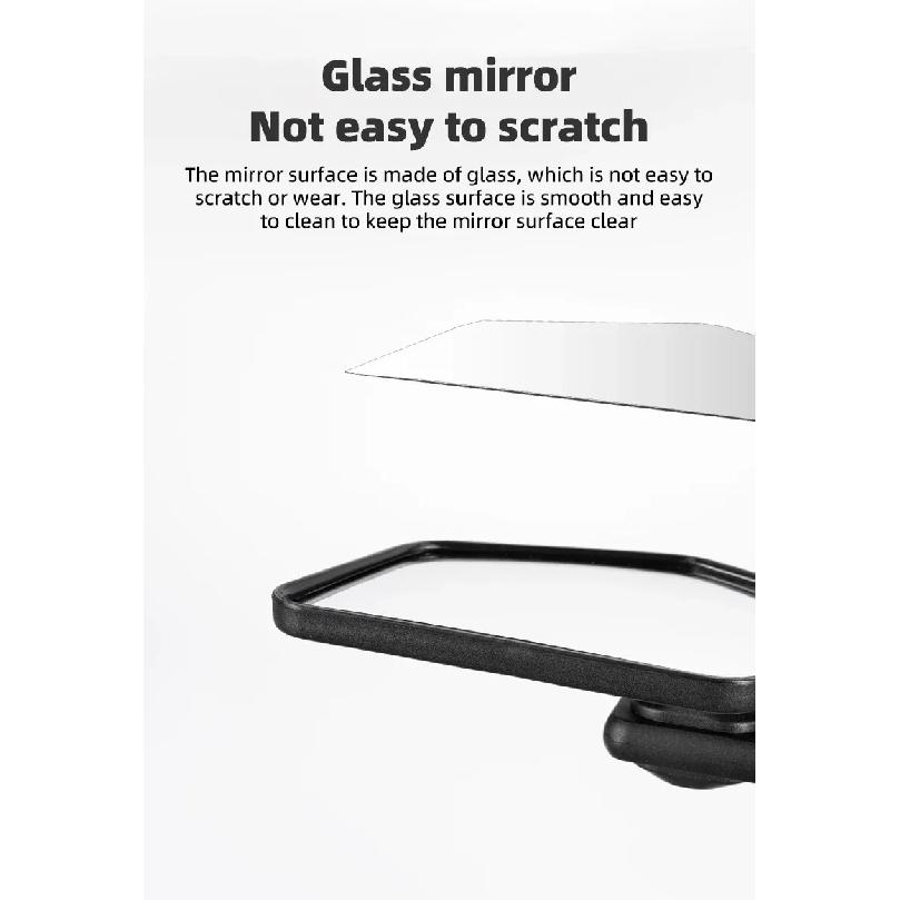 ROCKBROS Grip Plug MTB Rearview Mirror HD 360° Adjustable Rotating High Strength Bicycle Plane Mirror Bike Accessories Parts