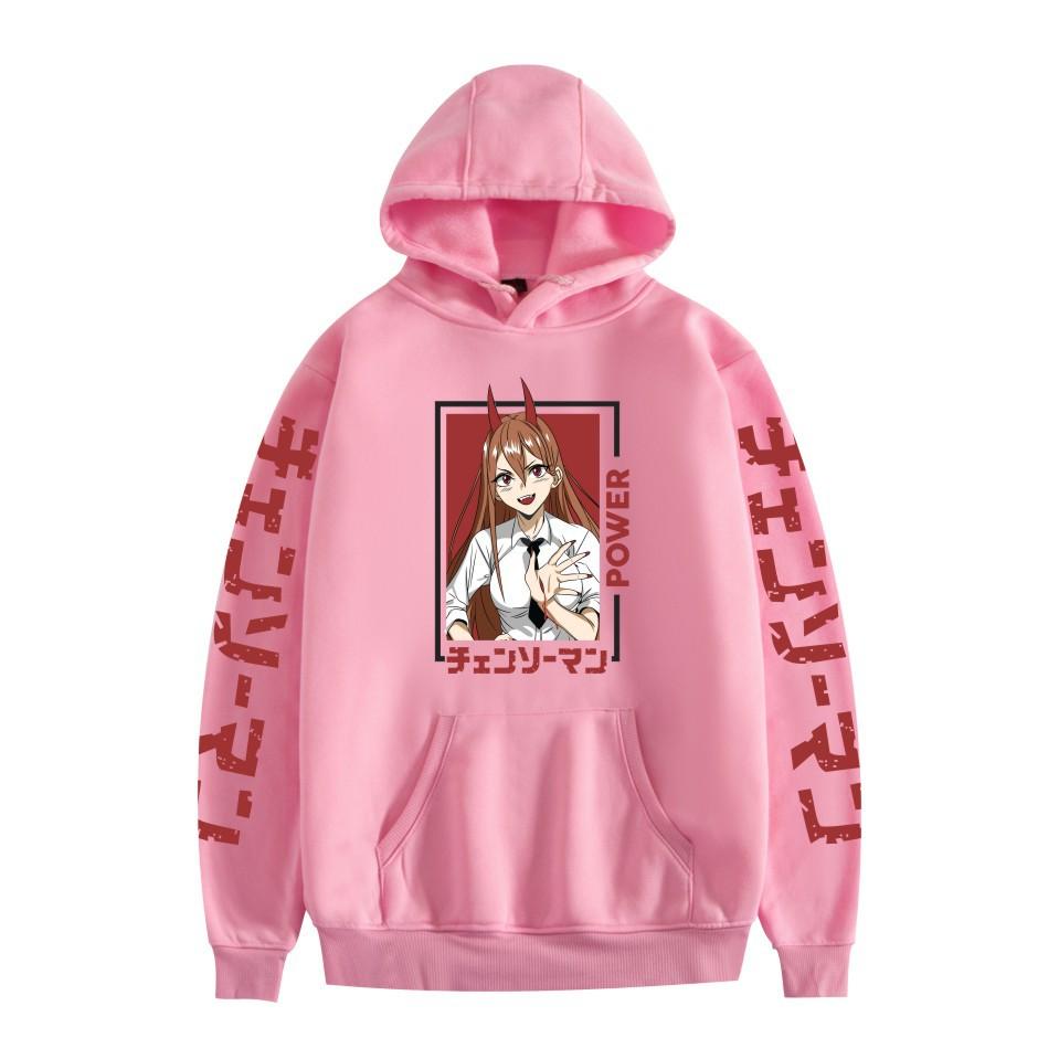 Unisex Chainsaw Man Hoodie Sweatshirt Anime Printed Streetwear Hoodies for Couples Men Women