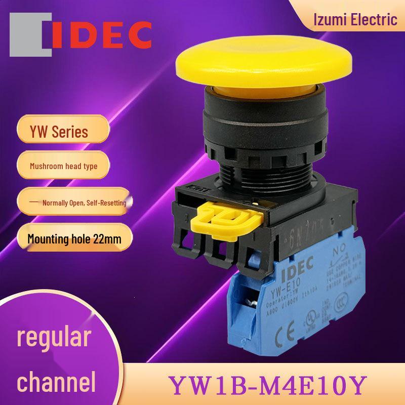 

YW1B-M4E10Y IDEC Izumi Mushroom Head Switch