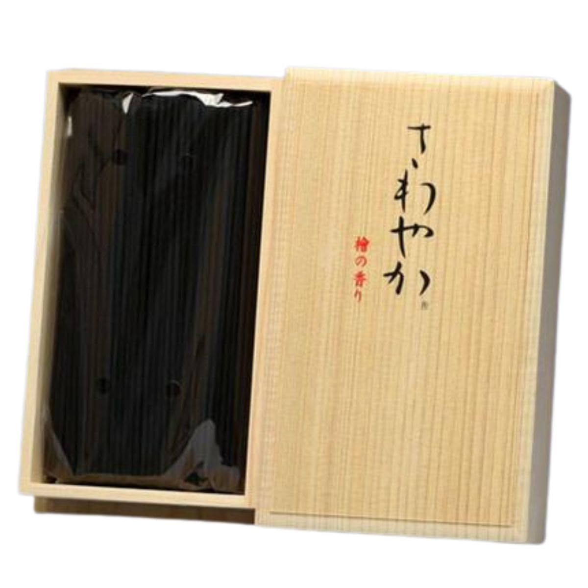 Baieido Sawaraka Hinoki Incense Short Stick Paulownia Box