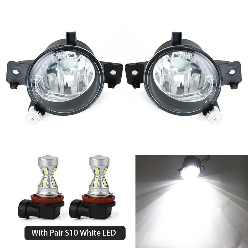 Fog Lamp Assembly Glass Cover For BMW X5 E70 LCI 2011 2012 2013 Front Bumper Anti Fog Light 63177237433 63177237434