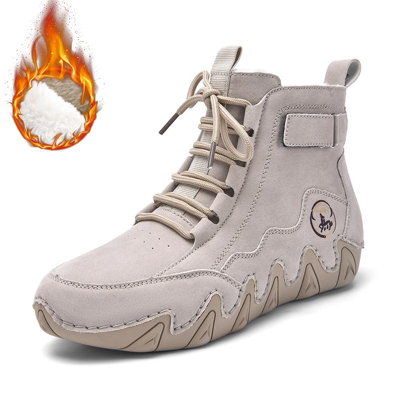 Luxury Brand Women Ankle Boots Designer Warm Women Snow Boots with Fur Non-slip High Top Work Shoes Comfortable Cotton Boots