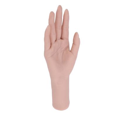 Realistic Silicone Female Hand Model Nail Training Hand Soft Flexible Silicone Female Mannequin Hand for Showing Jewelry Right Hand