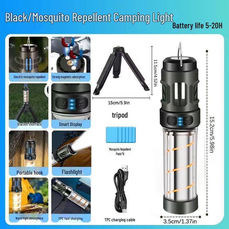 Multi-functional Outdoor Mosquito Repellent Camping Lamp