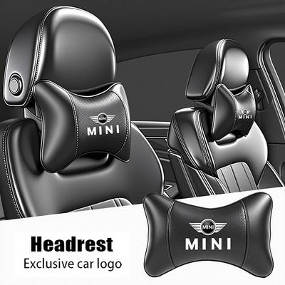 Car Headrest Auto Breathable Seat Neck Pillow Accessories For MINI WORKS One Cooper JCW R60 R59 R58 R57 R56 R55 R53 R52 F55 F56.