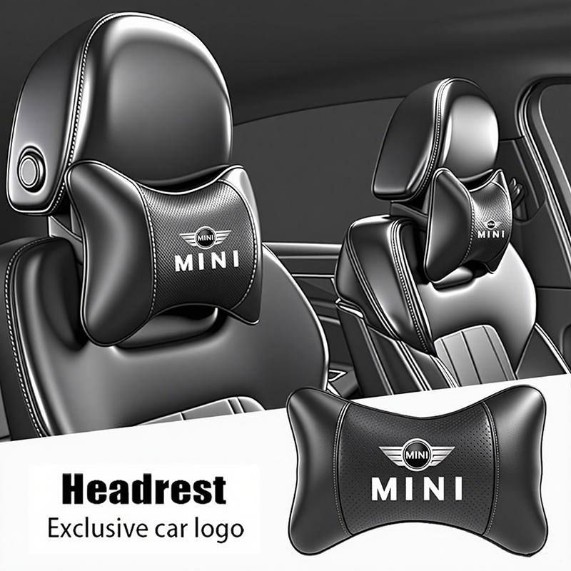 Car Headrest Auto Breathable Seat Neck Pillow Accessories For MINI WORKS One Cooper JCW R60 R59 R58 R57 R56 R55 R53 R52 F55 F56.