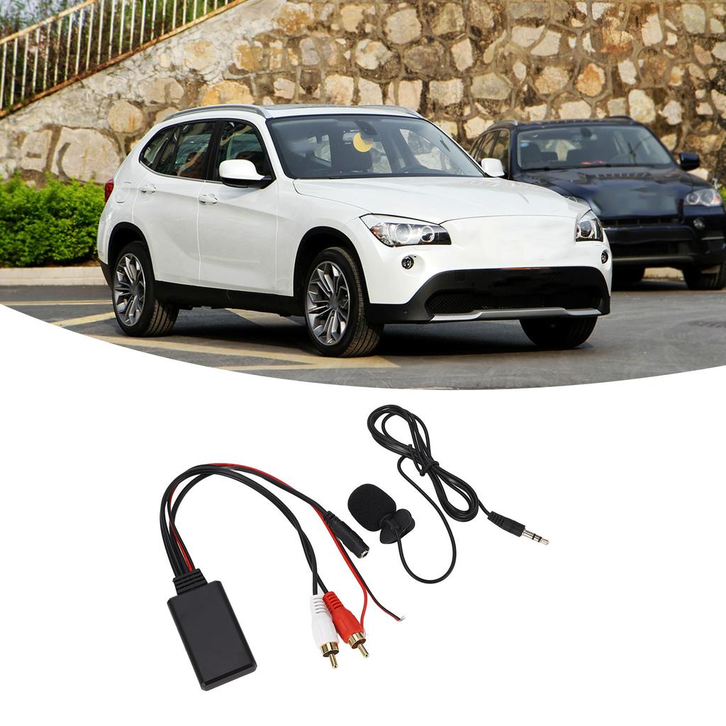 Bluetooth AUX Module 2 RCA Cable Adapter with Hands‑Free Microphone for for Alpine for Pioneer
