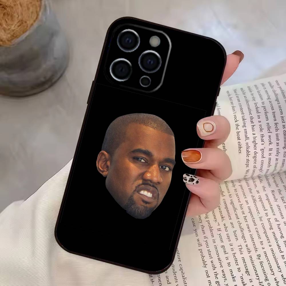 Funny Singer Kanye West Ye Clear Phone Case For iPhone 17,16,15,14,13,12,11 Plus,Pro Max,XS,Soft Silicone Black Cover iPhone17air