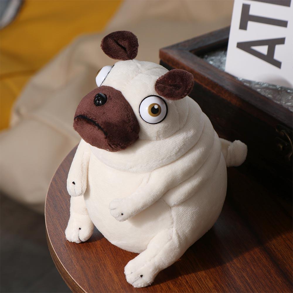Mate Sitting Pug Dogs Pug Dog Plush Doll Elf Fat Pug Plush Toys Stuffed Toy Pug Dog Plush Toy