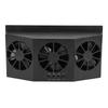 Car Exhaust Fan Solar Powered 3 Fans Ventilation Cooling Odor and Humidity Removal Auto Ventilator