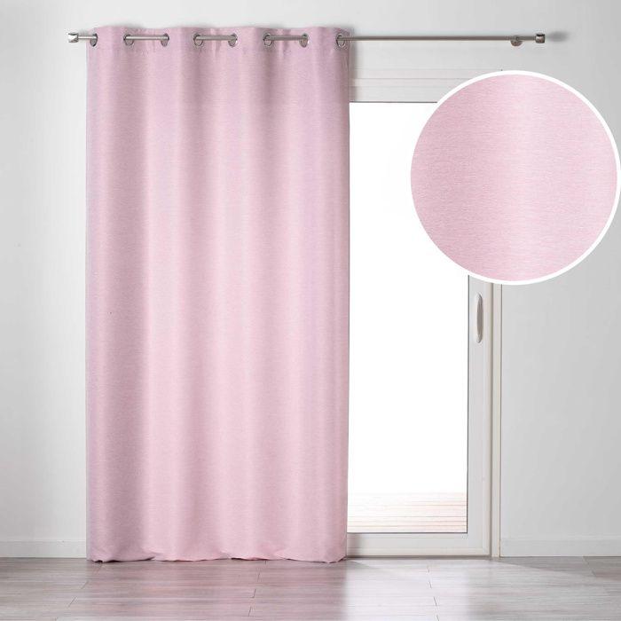 Rideau à œillets 140 x 240 cm – tamisant chambray glory dragée