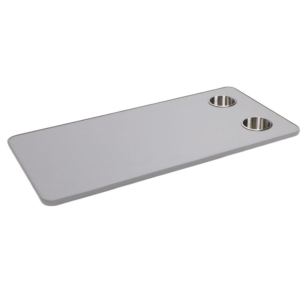 RV Table Top Replacement with 2 Cup Holders 31.49x15.74in Solid Wood Boat Table Top Panel for Trailer Motorhome Yacht