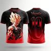 Dragon Ball Vegeta Super Saiyan T-Shirt 3D-Druck Anime T-Shirt Sportbekleidung Herren Damen Fans Streetwear Familien-Partnerlooks