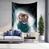 Modern Abstract Face Tapestry  Mystical Dreamy Wall Art for Home Decor