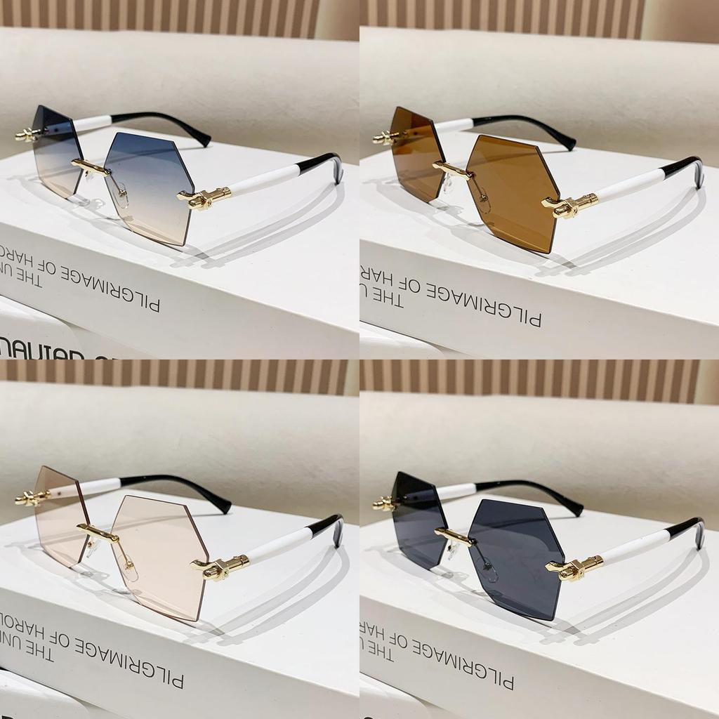 Geometric Polygon Sunglasses For Men With Uv400 Protection Stylish Outdoor Fashion Accessory