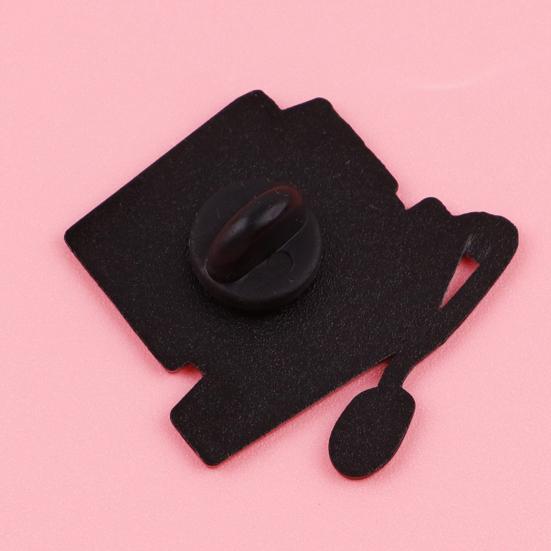 Women Brooch Cartoon Computer Design Zinc Alloy Brooch Pin Bag Sweater Suit Lapel Decorative Enamel Badge Outfit Accessory