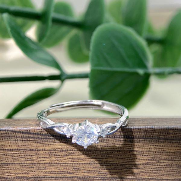 S925 Sterling Silver Crown Ring: Elegant French Style, Adjustable for Women Open Adjustable