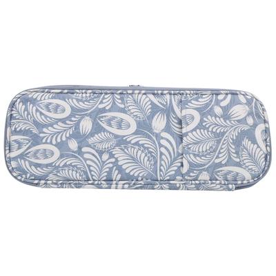 Häkeltasche Oxford-Gewebe Lange Stricknadel Nähwerkzeug Aufbewahrung Strickzubehör Etui Grau