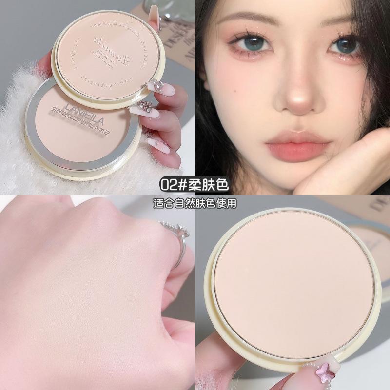 Lameila Sheer Concealer Translucent Face Setting Powder Compact