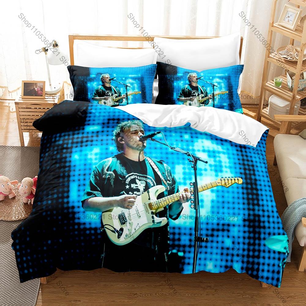 Rock Singer Bedding Set 3Pcs Sam Fender Exquisite Graphic Print Stylish Home Decor British Rock Star Duvet Cover Pillowcase