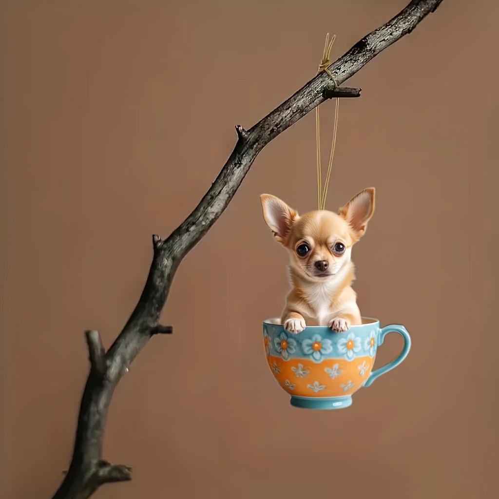 

3 шт. подвеска щенок чихуахуа, украшение салона автомобиля 3pcs