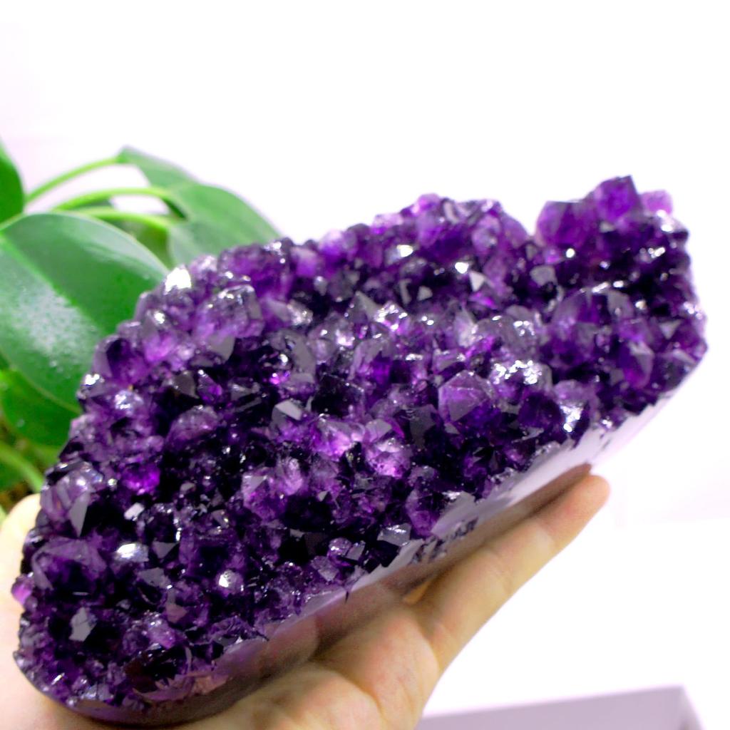 Amethyst Natural Carefully High Purple Crystal Raw Feng Good Purple Crystal [TANAKA YA] Cluster, Stone, Selected, Quality, Approx. 1909058mm,