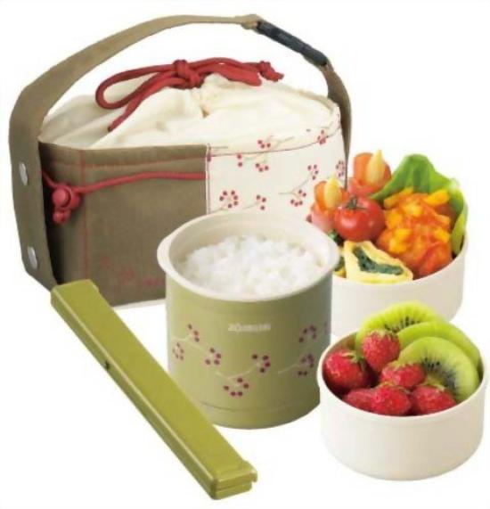 Zojirushi Insulated Lunch Box Moss Green  O-bento  SZ-BB03-GJ зелёный
