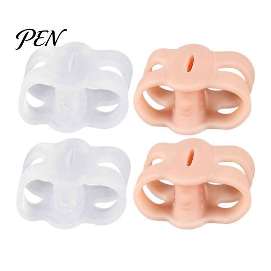 Washable Reusable Toe Separators 1 Pair Silicone for Men Women, Breathable Double Hole Spacers Overlapping Toes And Hallux Valgus Correction,