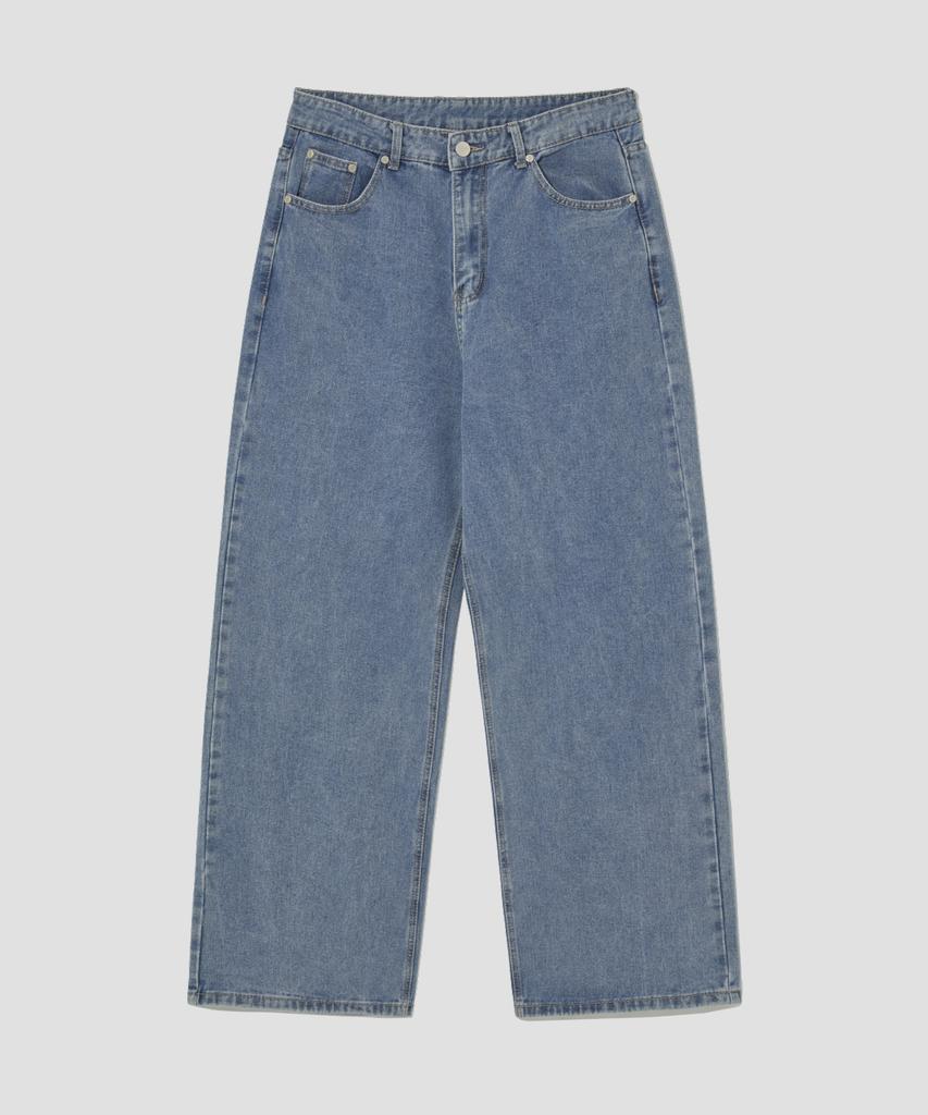 AGOD Wide Denim Pants [Medium Blue]